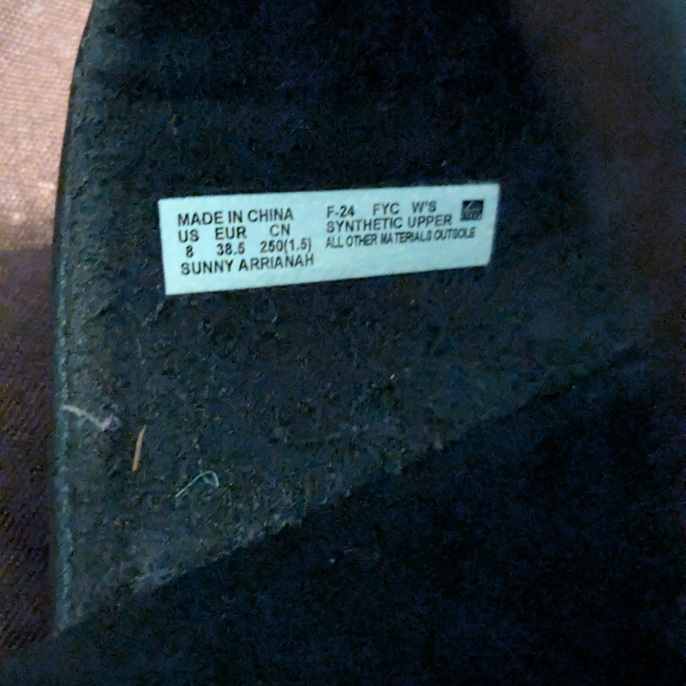 Reef Size 8 Black Slide Sandals - Picture 5 of 5